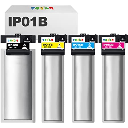 【LxTek】Epson用 エプソン用 IP01B 互換インクパック 増量4色セット(IP01KB IP01CB IP01MB IP01YB) 『互換インク/大容量/説明書付/残量表示/個包装』PX-S885 PX-M885F PX-S884 PX-M884F