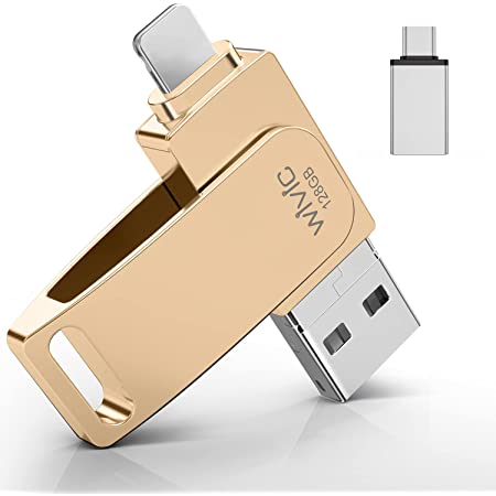 USBメモリ 128GB フラッシュドライブ USB 3.0 Type c メモリ Richwell USB 両面挿しスマホ USB メモリー フラッシュドライブ適用対応 スマートフォンの の容量不足解消， 携帯とパソコンの間で写真と動画を速く送ります (銀128G)