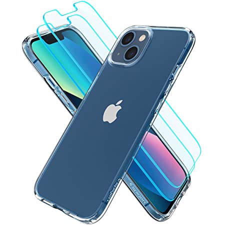 Spigen EZ Fit ガラスフィルム iPhone 13 Mini 用 貼り付けキット付き iPhone13 Mini 対応 保護 フィルム 2枚入