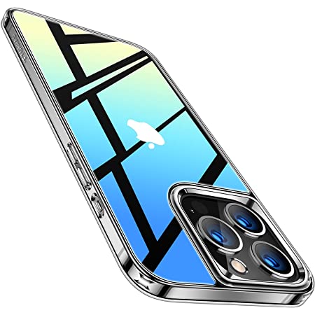 CASEKOO iPhone 13 Pro Max 用 ケース クリア 耐衝撃 米軍規格 SGS認証 ストラップホール付き 6.7インチ カバー ワイヤレス充電対応 アイフォン 13 Pro Max 用 ケース(クリア)