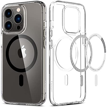 Spigen iPhone13 Pro 用 ケース MagSafe対応 マグネット搭載 2重構造 米軍MIL規格取得 耐衝撃 すり傷防止 マグセーフ 適用カバー 黄ばみ無し ワイヤレス充電対応 ウルトラ・ハイブリッド マグ ACS03267 (ブラック)