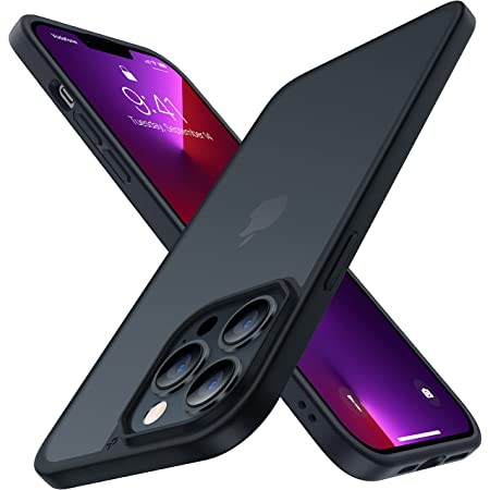 Spigen iPhone13 Pro 用 ケース 背面クリア TPU バンパーケース 2重構造 米軍MIL規格取得 耐衝撃 すり傷防止 黄ばみ無し ワイヤレス充電対応 ウルトラ・ハイブリッド ACS03262 (マット・ブラック)