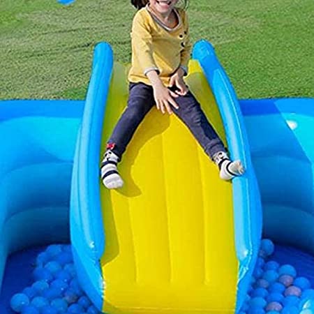 夏の子供用インフレータブルウォータースライド プール 滑り台 ウォータースライド より広いステップ携帯用膨脹可能な水スライド 子供用水遊びレクリエーション施設