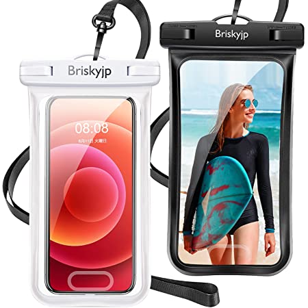 【全透明 & 2枚セット】 Syncwire 防水ケース スマホ用 iPhone 防水ケース IPX8認定 完全防水 保護密封 iPhone 13mini / 13 / 13 Pro / 13 Pro Max / iPhone 12 / 12mini / 12 Pro / 12 Pro Max/iPhone 11 Pro XS MAX XR X 8 7 6s 6 Plus SEに対応 7インチ以下多機種対応 FaceID認証 撮影 通話 水中撮影 お風呂 海水浴 水泳など適用