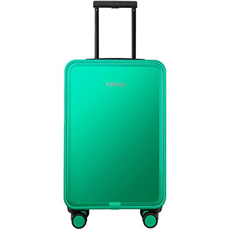 Amazon限定ブランド TUPLUS トロリースーツケース 旅行用コンテナ キャリーケース mサイズ 機内持ち込み 手荷物 サイド 滑り止め PC素材（青 34L 4.2kg)