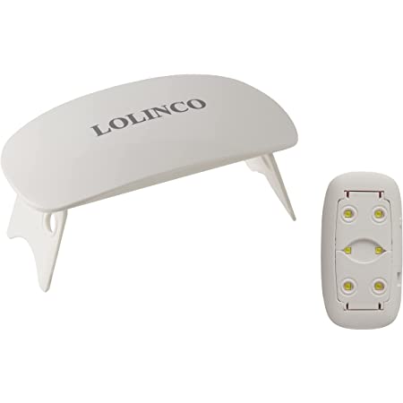 LOLINCO ジェルネイルライト LED＆UVライト USB式 レジン用 硬化ライト 折りたたみ式 軽量 持ち運びに便利
