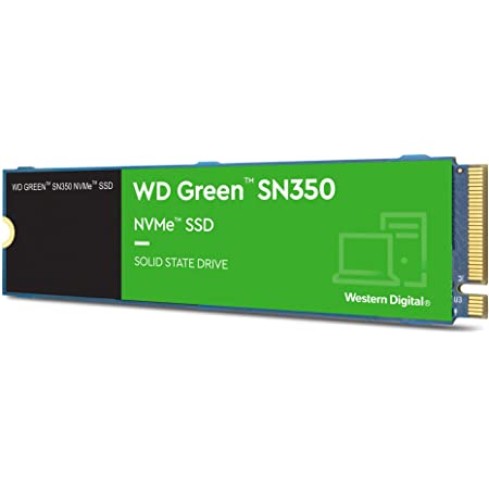 WESTERNDIGITAL ウエスタンデジタル 内蔵SSD 480GB WD Green SN350 M.2-2280 NVMe WDS480G2G0C-EC【国内正規代理店品】