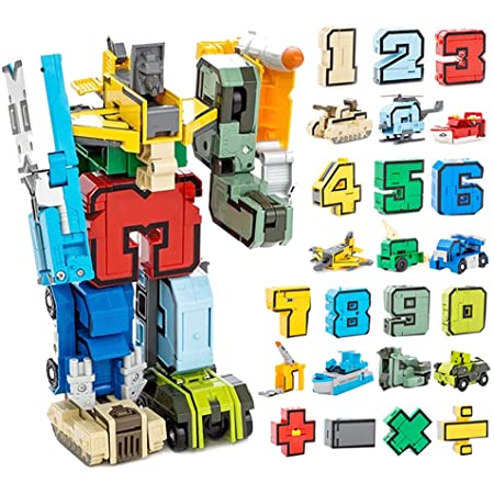 OBEST ロボットおもちゃ デジタル玩具 子供向け 組み立てモデルDIY学習 0-9算数足し算 分解おもちゃ 知育玩具 立体パズル 誕生日、クリスマス、ハロウィンプレゼント
