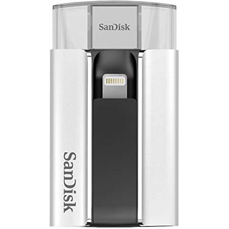 USBメモリ128GB SanDisk iXpand Mini iPhone iPad PC用 フラッシュドライブ USB-A Lightningコネクタ搭載 USB3.0 ブルー [並行輸入品]