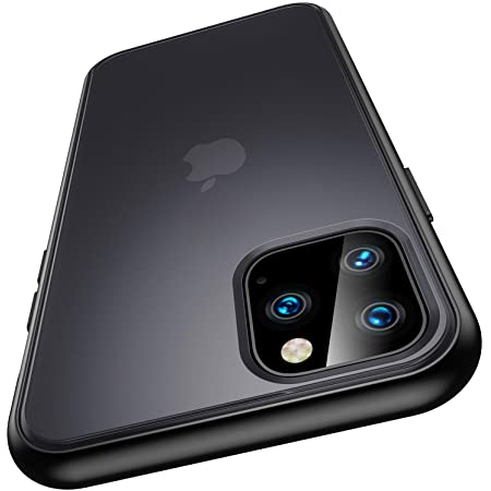 TENDLIN iPhone 11 Pro 用ケース 半透明 マット感 薄型 衝撃吸収 擦り傷防止 指紋防止 ワイヤレス充電対応 アイフォン11Pro 5.8 インチ カバー（ブラック）