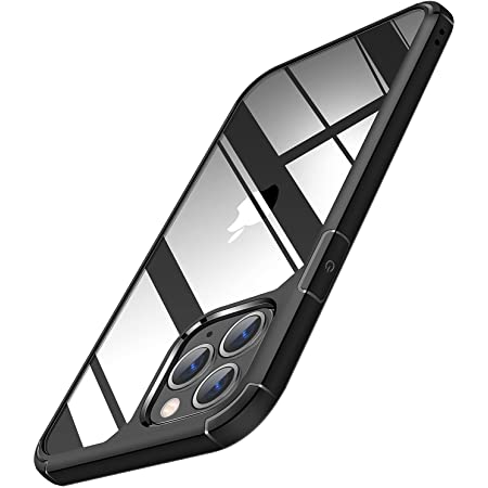 TENDLIN iPhone 11 Pro 用ケース 半透明 マット感 薄型 衝撃吸収 擦り傷防止 指紋防止 ワイヤレス充電対応 アイフォン11Pro 5.8 インチ カバー（ブラック）