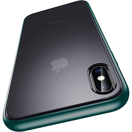 TENDLIN iPhone X 用ケース iPhone Xs 用ケース クリア 薄型 黄変防止 耐衝撃 アイフォンX/XS カバー （グリーン）