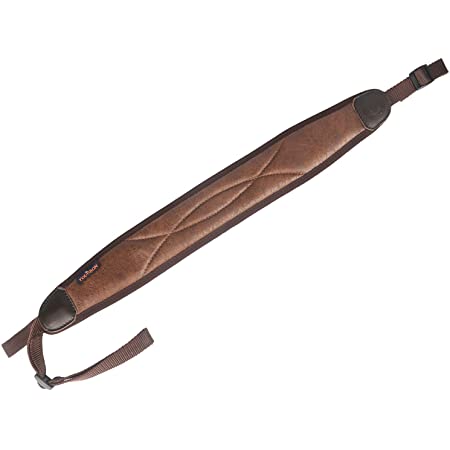 TOURBON狩猟革ライフルショットガンスリングベルトストラップ長さ調節可能最大109cm