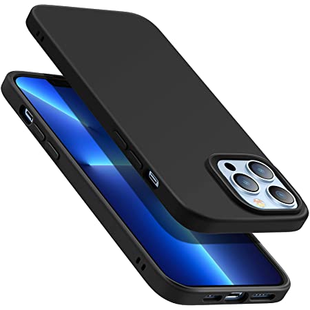 ESR iPhone 13 Pro ケース ソフトケース 液体シリコン スリム 衝撃や傷に強い 米軍MIL規格 SGS認証 マイクロファイバー裏地 6.1インチ ブラック