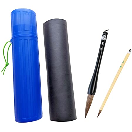 筆 6本セット 筆掛け 書道 習字 精神 集中力 初心者 鳥居 木製 日本 JAPAN 道具 用具