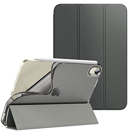 ESR iPad mini6 ケース 2021 手帳型ケース iPad mini6 カバー 8.3インチ 2021モデル フォリオケース ブックカバーデザイン オートスリープ/ウェイク対応 全面保護 ペンシルホルダー 2つのスタンド角度 チャコールブラック