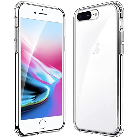 iPhone 7/8 Plus ケース 米軍MIL規格 衝撃吸収 〖透明 ソフトカバー 軽量 黄変防止 TPU〗 『四隅エアクッション すり傷防止』「magsafe Qi充電 ワイヤレス充電」〔半密閉音室 音質改善 ゲーマー向け〕 〈着脱簡単 SGS認証 ストラップ穴付き 滑り止め〉 アイフォン 7/8 プラス カバー 5.5インチ対応