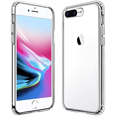 iPhone 7/8 Plus ケース 米軍MIL規格 衝撃吸収 〖透明 ソフトカバー 軽量 黄変防止 TPU〗 『四隅エアクッション すり傷防止』「magsafe Qi充電 ワイヤレス充電」〔半密閉音室 音質改善 ゲーマー向け〕 〈着脱簡単 SGS認証 ストラップ穴付き 滑り止め〉 アイフォン 7/8 プラス カバー 5.5インチ対応