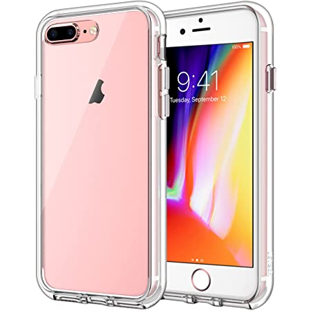 iPhone 7/8 Plus ケース 米軍MIL規格 衝撃吸収 〖透明 ソフトカバー 軽量 黄変防止 TPU〗 『四隅エアクッション すり傷防止』「magsafe Qi充電 ワイヤレス充電」〔半密閉音室 音質改善 ゲーマー向け〕 〈着脱簡単 SGS認証 ストラップ穴付き 滑り止め〉 アイフォン 7/8 プラス カバー 5.5インチ対応