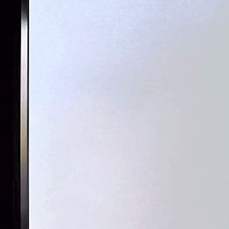 Mixiu 窓用フィルム 目隠しシート 断熱遮光 UVカットガラスフィルム 貼り直し可能 跡残らず剥がせる 接着剤なし 静電吸着 水で貼り付 窓 めかくしシートは 寝室、浴室、会議室などに適用する (艶消淡白, 44.5*200CM)