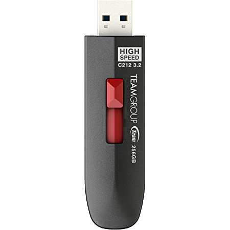 Team USBメモリ 256GB USB3.2 Gen2 スライド型 読み取り最大600MB/s高速タイプ 指紋が付きにくい特殊加工 正規品