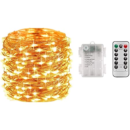 Litake(リテーク) LED イルミネーションライト カーテンライト 3m*3m 室内 USB充電式 300球 屋外 防水 クリスマス イルミネーション リモコン付き 8パターン ウォームホワイト