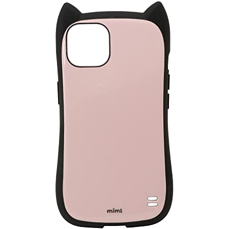 ラスタバナナ iPhone13 専用 ケース カバー ハイブリッド 猫耳 ネコミミ 背面ガラス クリア かわいい おしゃれ ストラップホール ガラス ネイビー スマホケース 6436IP161HB