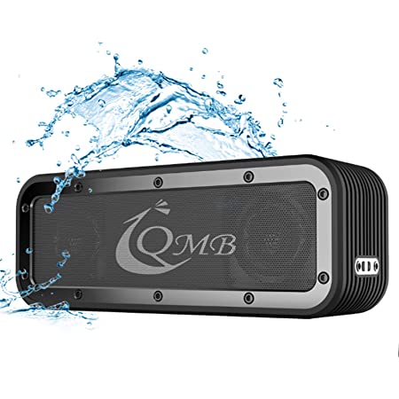 BOGASING M4 ワイヤレスポータブル Bluetooth スピーカー アウトドア IPX7 防水 防塵 耐衝撃 40W出力 大音量 重低音 ステレオ機能 マイク付き 最大24時間連続再生 USB-C接続 AUX ケープルポートTFカード対応 （ブラック）