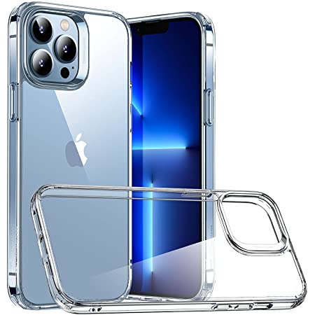 【Amazon限定ブランド】iPhone 13 Pro ケース TPUバンパー + 背面PC スマホケース iPhone13Pro クリアケース – Arae ワイヤレス充電対応 耐衝撃 四隅滑り止め ストラップホール付き 薄型 アイフォン13プロ6.1インチ 2021新型 適応用 透明 カバー (内エアクッションコーナー)