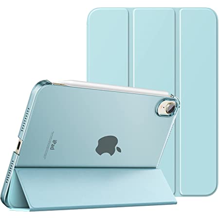 iPad Mini6 ケース 2021モデル Dadanism iPad Mini 第6世代 保護ケース iPad 8.3 インチ スマートカバー 透明感 薄型 PU レザー キズ防止 開閉式 三つ折薄型 TPU素材 スタンド機能 衝撃吸収 オートスリープ機能付き Apple Pencil2充電に対応 モデル番号：A2567/A2568/A2569 パープル