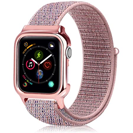 コンパチブル Apple Watch バンドアップルウォッチ バンド 38mm 40mm 41mm 42mm 44mm 45mm ナイロンバンド コンパチブル アップルウォッチ バンド 適応 iWatch Series 7 SE 6 5 4 3 2 1 (38mm/40mm/41mm, グレー+ディープブルー+ブラック)