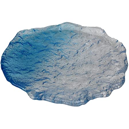 ガラス 小皿 清露 ブルー 約φ15×1.8cm (青)…