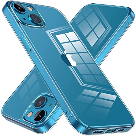 NIMASO ケース iPhone 13 iPhone13 用 カバー 背面 強化 ガラス バンパー TPU クリア カバー あいふぉん13 6.1インチ用 NSC21H306