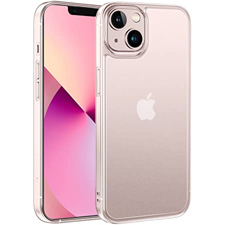 iPhone13mini iPhoneケース クリアケース 耐衝撃 カメラレンズ保護 クリア 透明 TPUバンパー+背面ポリカーボネート素材 指紋防止 ワイヤレス充電対応