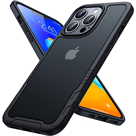 Meifigno iPhone13 Pro ケース マット半透明 [米軍レベル保護とMagSafeとの互換性] ソフトなTPU+かたいPC [2021新型] 耐衝撃 指紋防止 ワイヤレス対応 アイフォン13 Pro 6.1インチ