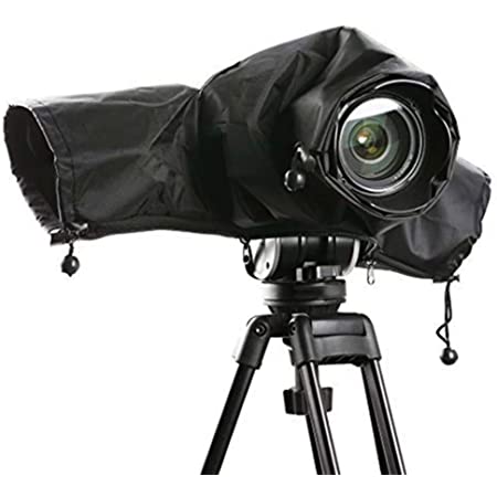 ZERONOWA カメラ レインカバー 一眼レフ 防水 防風 雨よけ 屋外撮影 保護カバー (ブラック)