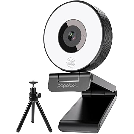Gushen ウェブカメラ 1080P 500万画素 – WEBカメラ 自動調光補正/モーショントラッキング/マイク付き ノイズキャンセリング機能/USBプラグ&プレイ
