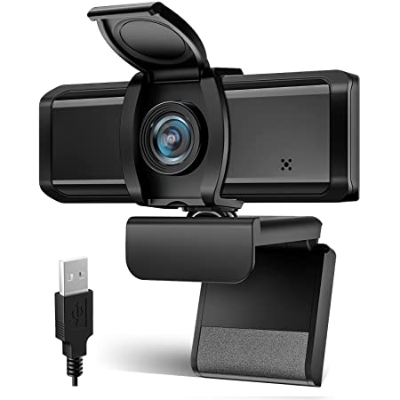 Gushen ウェブカメラ 1080P 500万画素 – WEBカメラ 自動調光補正/モーショントラッキング/マイク付き ノイズキャンセリング機能/USBプラグ&プレイ