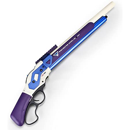 SAIKOYA ショットガン風おもちゃ銃 レバーアクション式排莢を再現 スポンジ弾 18歳以上向け 正規品 (ブルー)