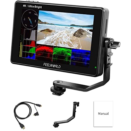 Feelworld F7 PRO 7インチタッチカメラモニターF970外付け給電キット付きHDR・3D LUT・1920×1200 LCD IPSタッチパネル・4K 60Hz HDMI入出力