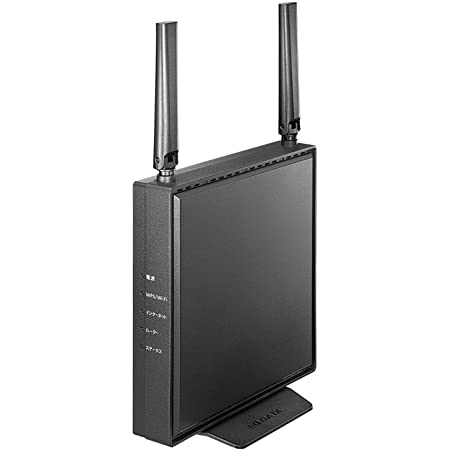 WSR-1500AX2S/DBK [WiFiルーター 11ax/ac/n/a/g/b 1201+300Mbps Wi-Fi6/Ipv6対応 ブラック]
