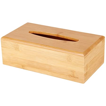 ティッシュケース 木製 ティッシュボックス 高級 おしゃれ ペーパータオルケース ナチュラル木目調(サイズ:27.5*14.5*8.5cm)