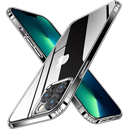 iPhone13 Pro ケース 全透明 軽量 薄型iPhone 13 Pro カバー 耐衝撃 柔軟TPUバンパー+透明感高い ポリカーボネート クリア ケース 指紋防止 耐黄変 衝撃吸収 傷つけ防止 滑り止め ワイヤレス充電対応 アイフォン 13 Pro 用 カバー