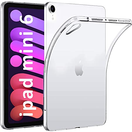 NUPO iPad mini6 iPad mini (第6世代) ケース 耐衝撃 クリア 透明 TPU シリコン iPad mini 6 2021 専用カバー (透明)
