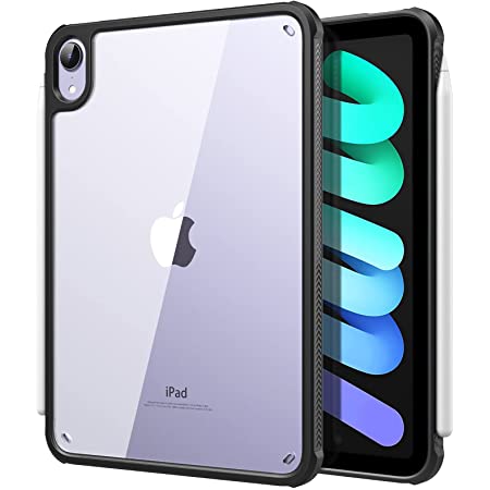 iPad mini 2021 ケース クリア iPad mini 第6世代 8.3インチ 背面ケース 透明 スリム 軽量 耐衝撃 薄型 iPad mini 2021年秋モデル カバー IM6-TM-20917 (ブルー)
