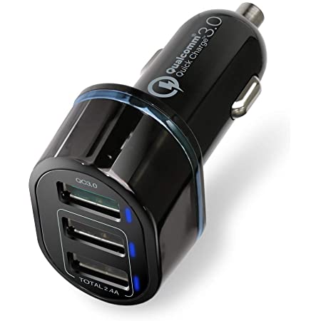 【Quick Charge 3.0】Auki シガーソケット usb カーチャージャー Power 車載充電器 2usbポート qc3.0+smart 39W 急速充電 iPhone、Android、IQOS対応