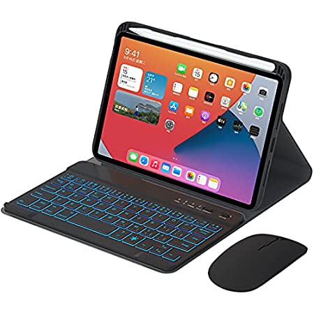 FGENLD for iPad Mini6ケース2021スリムシェルケース（ワイヤレスBluetoothキーボード付き）iPadMini第6世代8.3インチ用に取り外し可能 (blue)