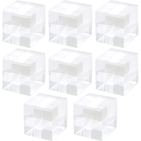【TKY】 クリア アクリルキューブ アクリルブロック ディスプレイ用品 立方体 透明 フィギュア展示 3個セット 4㎝