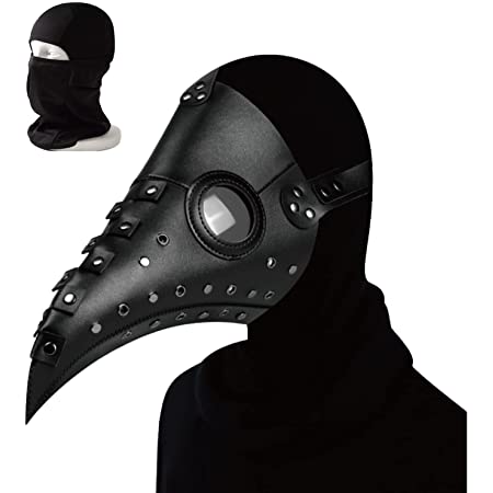 LOCO DOOR ペストマスク ハロウィンコスプレ 仮装 医師マスク 仮面 コスチューム マスク (ブラックⅮ)