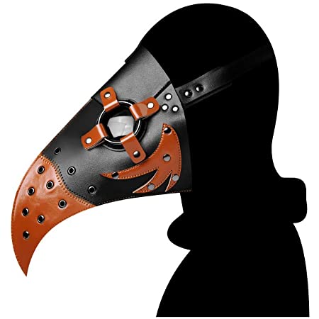 LOCO DOOR ペストマスク ハロウィンコスプレ 仮装 医師マスク 仮面 コスチューム マスク (ブラックⅮ)